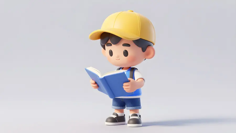 Elementary Student Reading Book