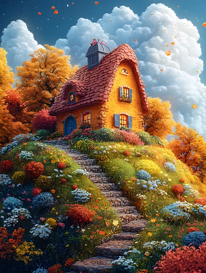 Autumn Fairy-Tale House