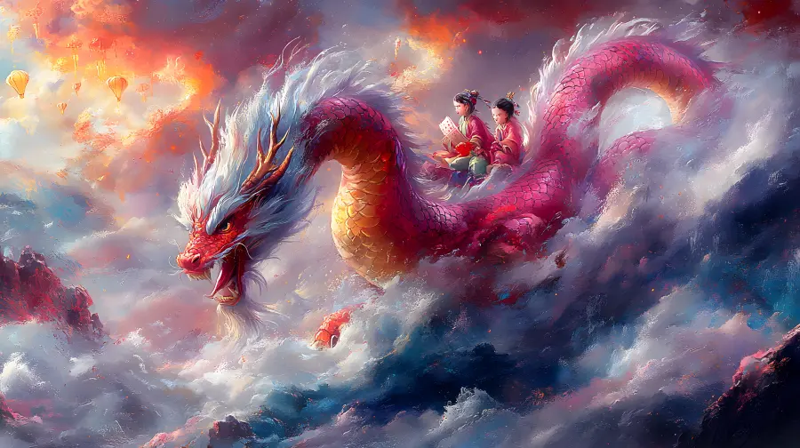 Dragon Dance in the Clouds